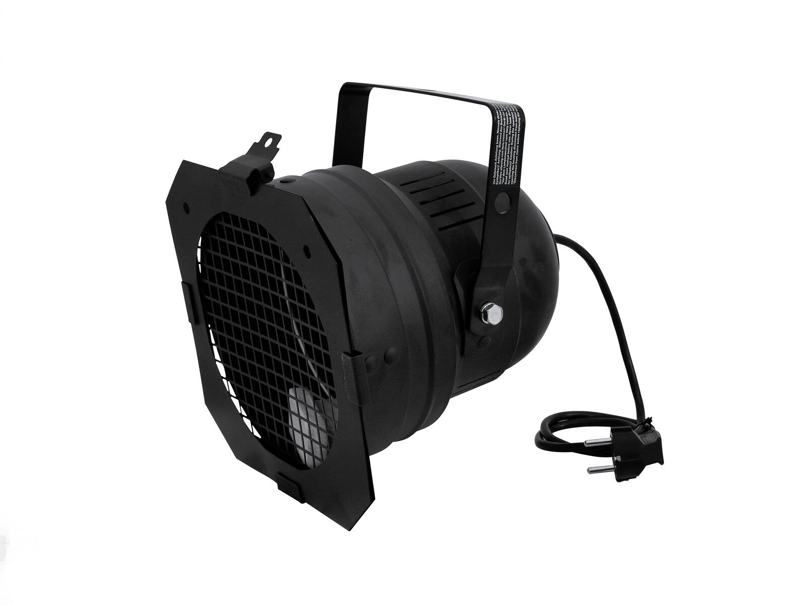 Eurolite Par-56 Short Mit Stecker Schwarz, Par Scheinwerfer F. Party, Disco